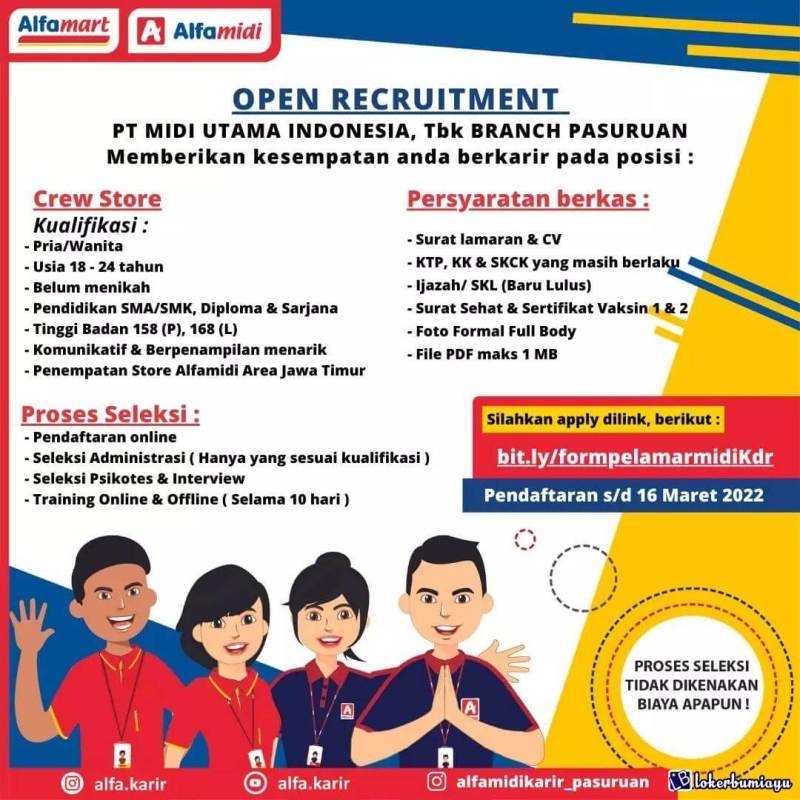 Info Lowongan Kerja Pandaan Pasuruan
