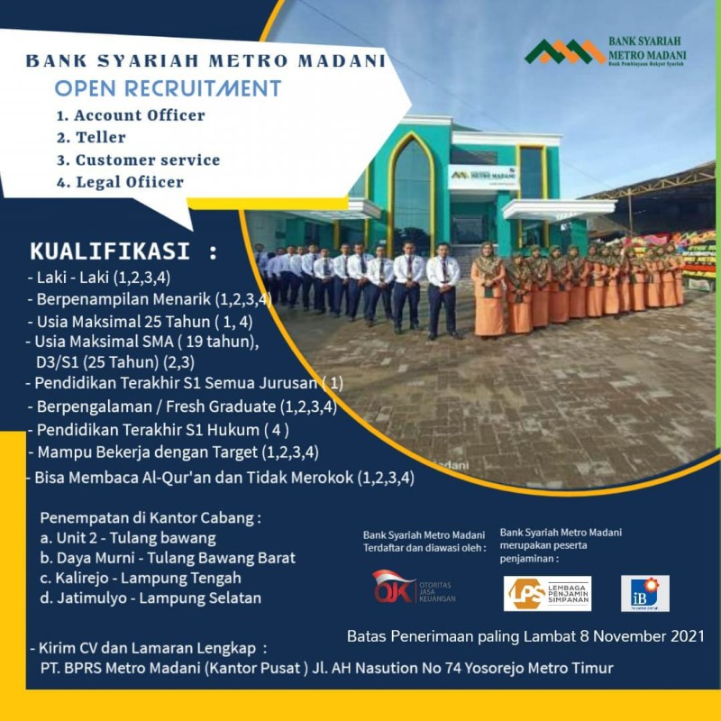 Lowongan Kerja Daerah Lampung Tengah